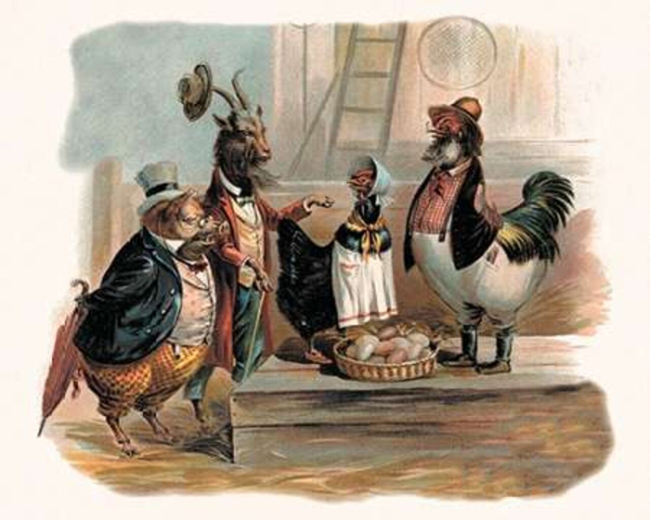 Pigs and Pork: Party Animals Poster Print by Advertisement - Item # VARPDX454868
